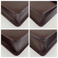ルイ ヴィトン タイガ セレンガ クラッチバッグ セカンドバッグ M30786 アカジュー ブラウン レザー メンズ LOUIS VUITTON 中古