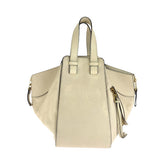 ロエベ ハンモック ハンドバッグ ホワイト ベージュ レザー レディース LOEWE 中古
