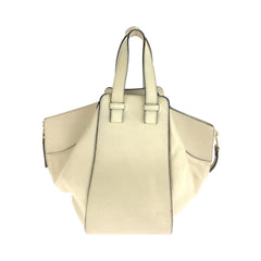 ロエベ ハンモック ハンドバッグ ホワイト ベージュ レザー レディース LOEWE 中古