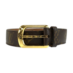 ルイ ヴィトン モノグラム サンチュール エリプス ベルト M6919 ブラウン PVC メンズ LOUIS VUITTON 中古