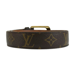 ルイ ヴィトン モノグラム サンチュール エリプス ベルト M6919 ブラウン PVC メンズ LOUIS VUITTON 中古