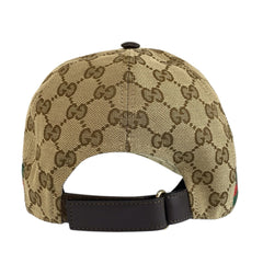 グッチ シェリーライン GGキャンバス キャップ ベースボールキャップ ベージュ キャンバス メンズ GUCCI 中古