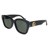 グッチ ダブルGロゴ サングラス 男女兼用 GG1550SK ブラック 黒 プラスチック メタル レディース GUCCI 中古