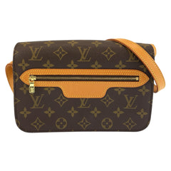 ルイ ヴィトン モノグラム サンジェルマン ショルダーバッグ ポシェット M51210 ブラウン PVC レザー レディース LOUIS VUITTON 中古