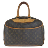 ルイ ヴィトン モノグラム ドーヴィル ハンドバッグ M47270 ブラウン PVC レザー レディース LOUIS VUITTON 中古
