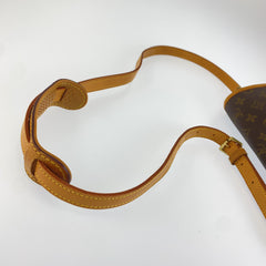 ルイ ヴィトン モノグラム ソローニュ ショルダーバッグ ポシェット M42250 ブラウン PVC レザー レディース LOUIS VUITTON 中古