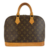 ルイ ヴィトン モノグラム アルマ ハンドバッグ M51130 ブラウン PVC レザー レディース LOUIS VUITTON 中古