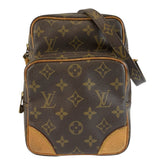ルイ ヴィトン モノグラム アマゾン ショルダーバッグ ポシェット M45236 ブラウン PVC レザー レディース LOUIS VUITTON 中古