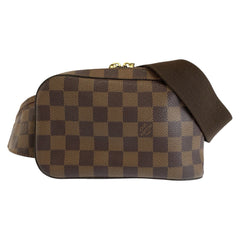 ルイ ヴィトン ダミエ ジェロニモス ボディバッグ ウエストポーチ 男女兼用 N51994 ブラウン PVC メンズ LOUIS VUITTON 中古