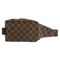 ルイ ヴィトン ダミエ ジェロニモス ボディバッグ ウエストポーチ 男女兼用 N51994 ブラウン PVC メンズ LOUIS VUITTON 中古