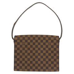 ルイ ヴィトン ダミエ トライベッカ カレ ショルダーバッグ N51161 ブラウン PVC レディース LOUIS VUITTON 中古