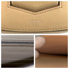 セリーヌ スモール トロッター ショルダーバッグ ポシェット ベージュ レザー レディース CELINE 中古