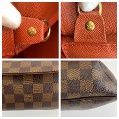 ルイ ヴィトン ダミエ ミュゼット ショルダーバッグ メッセンジャーバッグ N51302 ブラウン PVC レディース LOUIS VUITTON 中古