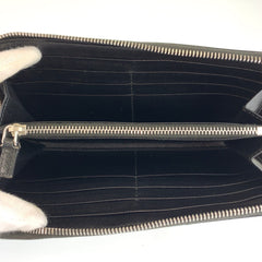 プラダ サフィアーノ 三角ロゴプレート 長財布 ロングウォレット ブラック 黒 レザー メンズ PRADA 中古