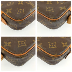ルイ ヴィトン モノグラム マルリーバンドリエール ショルダーバッグ ポシェット M51828 ブラウン PVC レザー レディース LOUIS VUITTON 中古