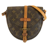 ルイ ヴィトン モノグラム シャンティPM ショルダーバッグ ポシェット M51234 ブラウン PVC レザー レディース LOUIS VUITTON 中古