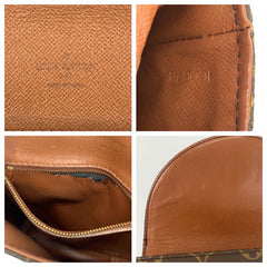 ルイ ヴィトン モノグラム シャンティPM ショルダーバッグ ポシェット M51234 ブラウン PVC レザー レディース LOUIS VUITTON 中古