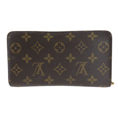 ルイ ヴィトン モノグラム ポルトモネジップ 長財布 ロングウォレット M61727 ブラウン PVC レディース LOUIS VUITTON 中古