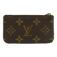 ルイ ヴィトン モノグラム ポシェット クレ キーケース コインケース M62650 ブラウン PVC メンズ LOUIS VUITTON 中古