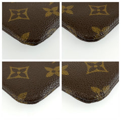 ルイ ヴィトン モノグラム ポシェット クレ キーケース コインケース M62650 ブラウン PVC メンズ LOUIS VUITTON 中古