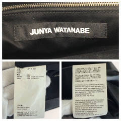 ジュンヤワタナベ ステアガラス ヘアハイド レザーバッグ トートバッグ ハンドバッグ JP-K207 ブラック レザー レディース JUNYA WATANABE 中古