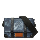 ルイ ヴィトン ダミエソルト トランクスリングバック ボディバッグ N50061 ブルー PVC レザー レディース LOUIS VUITTON 中古