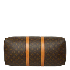 ルイ ヴィトン モノグラム キーポル45 ボストンバッグ トラベルバッグ M41428 ブラウン PVC レザー レディース LOUIS VUITTON 中古