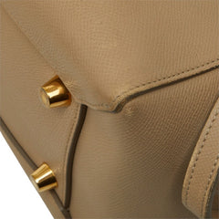 セリーヌ ベルトバッグ ミニ ハンドバッグ ショルダーバッグ 2WAY ベージュ レザー レディース CELINE 中古