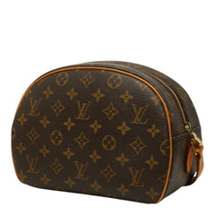 ルイ ヴィトン モノグラム ブロワ 斜め掛け ショルダーバッグ M51221 ブラウン PVC レザー レディース LOUIS VUITTON 中古