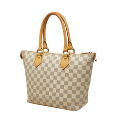 ルイ ヴィトン ダミエ アズール サレヤPM ハンドバッグ トートバッグ N51186 ホワイト PVC レザー レディース LOUIS VUITTON 中古