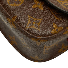 ルイ ヴィトン モノグラム ミニミニ サンクルー ショルダーバッグ M51245 ブラウン PVC レザー レディース LOUIS VUITTON 中古