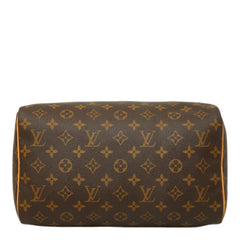 ルイ ヴィトン モノグラム スピーディ30 ハンドバッグ ミニボストンバッグ M41526 ブラウン PVC レザー レディース LOUIS VUITTON 中古