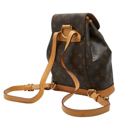 ルイ ヴィトン モノグラム モンスリMM リュック バックパック M51136 ブラウン PVC レザー レディース LOUIS VUITTON 中古