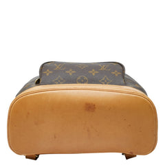 ルイ ヴィトン モノグラム モンスリMM リュック バックパック M51136 ブラウン PVC レザー レディース LOUIS VUITTON 中古