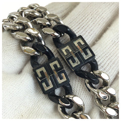 ジバンシー 4G チェーン ネックレス ブラック 真鍮 レディース Givenchy 中古