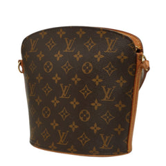 ルイ ヴィトン モノグラム ドルーオ 斜め掛け ショルダーバッグ M51290 ブラウン PVC レザー レディース LOUIS VUITTON 中古
