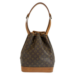 ルイ ヴィトン モノグラム ノエ 巾着 ワンショルダーバッグ M42224 ブラウン PVC レザー レディース LOUIS VUITTON 中古