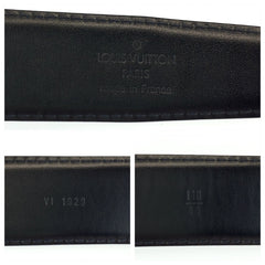 ルイ ヴィトン エピ サンチュール クラシック ベルト M6832Q ブラック レザー メンズ LOUIS VUITTON 中古
