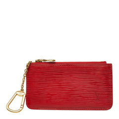 ルイ ヴィトン エピ ポシェット クレ コインケース キーケース M63807 カスティリアンレッド レザー レディース LOUIS VUITTON 中古