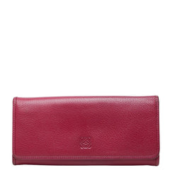 ロエベ アナグラム 長財布 ピンク系 レザー レディース LOEWE 中古