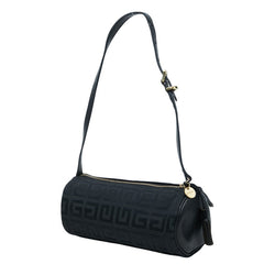 ジバンシー ロゴジャカード タッセル ミニワンショルダーバッグ ブラック キャンバス レザー レディース Givenchy 中古