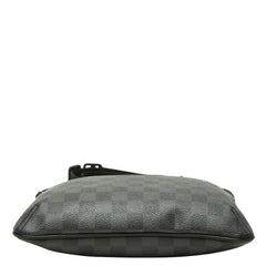 ルイ ヴィトン ダミエ グラフィット トマス 斜め掛け ショルダーバッグ N58028 ブラック PVC レザー レディース LOUIS VUITTON 中古