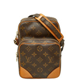 ルイ ヴィトン モノグラム アマゾン 斜め掛け ショルダーバッグ M45236 ブラウン PVC レザー レディース LOUIS VUITTON 中古