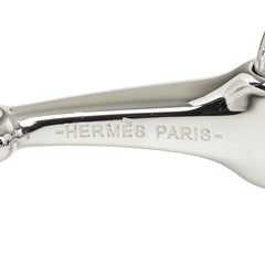 エルメス モール カレ用 馬具 ハミモチーフ スカーフリング ビジュー ファンタジー シルバー メタル レディース HERMES 中古