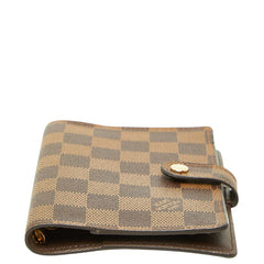 ルイ ヴィトン ダミエ アジェンダPM 手帳カバー R20700 ブラウン PVC レザー レディース LOUIS VUITTON 中古