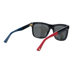 グッチ サングラス GG0158S ブラック レッド ブルー プラスチック レディース GUCCI 中古