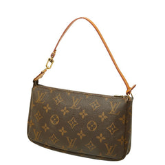 ルイ ヴィトン モノグラム アクセソワール ポシェット ポーチ M51980 ブラウン PVC レザー レディース LOUIS VUITTON 中古