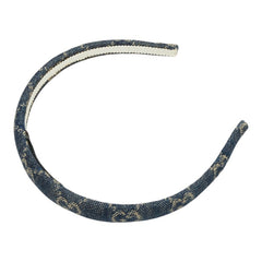 グッチ GGデニム カチューシャ ヘアアクセサリー 652853 インディゴブルー デニム レディース GUCCI 中古