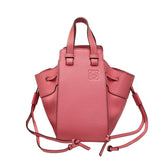 ロエベ ハンモック ドローストリング ハンドバッグ ショルダーバッグ 2WAY ピンク レザー レディース LOEWE 中古