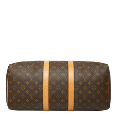 ルイ ヴィトン モノグラム キーポル45 ボストンバッグ ハンドバッグ M41428 ブラウン PVC レザー レディース LOUIS VUITTON 中古